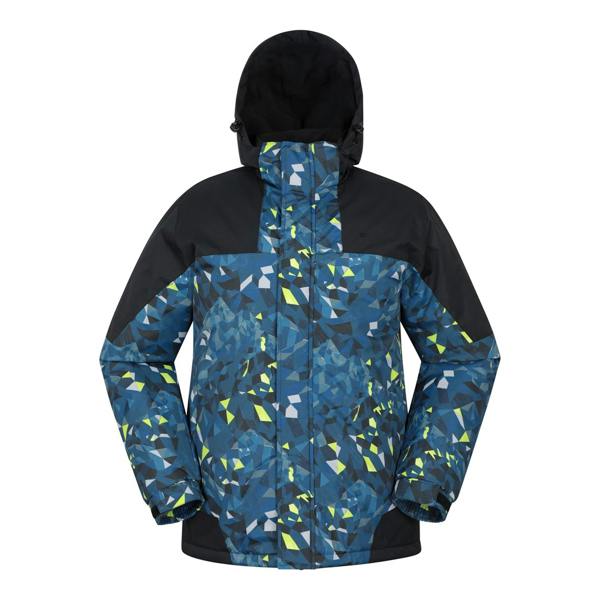 Mountain Warehouse Mens Camo Ski Jacket & Trousers - Dark Blue - 