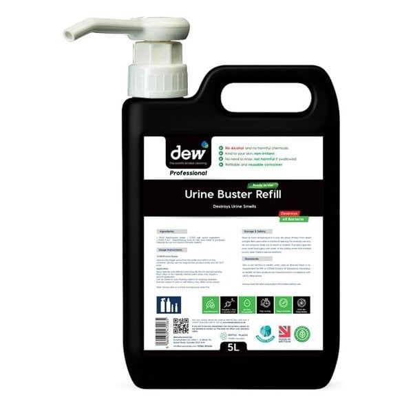Dew Professional Urine Buster - 5L Refill With Hand Pump Dispenser