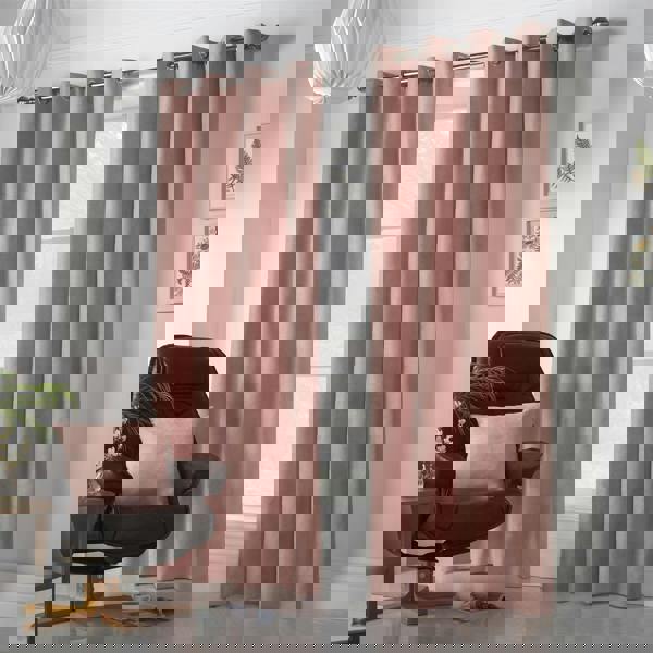 Luxury Living Velvet Chenille Ring Top Curtains