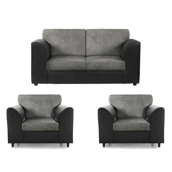 Furnishings For Less Luxor Jumbo Cord 2 Seater and 2 x Armchairs - Full Back