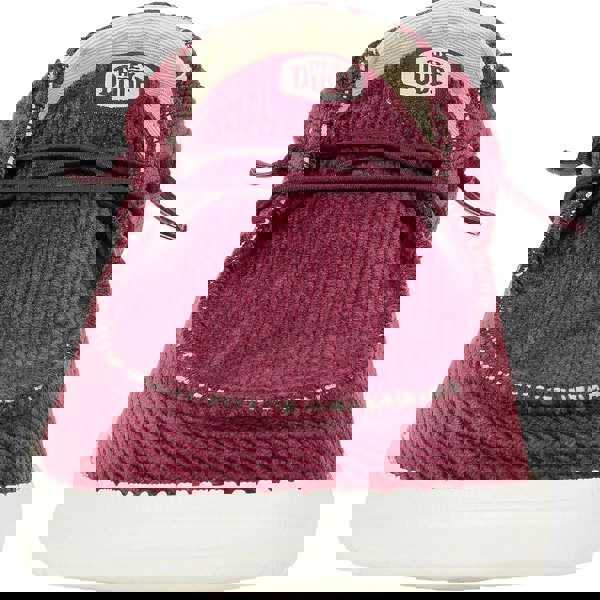 HEYDUDE Wendy Corduroy Leo Shoes - Burgundy