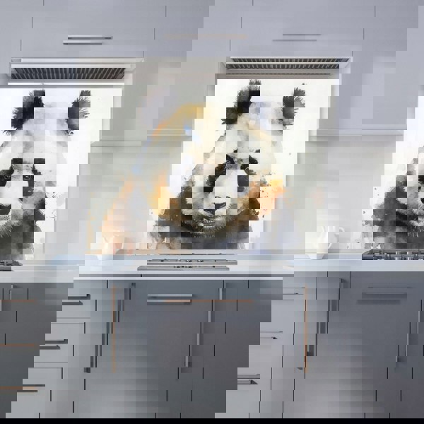 Warren Reed - Designer Panda Watercolour Kitchen Splashback