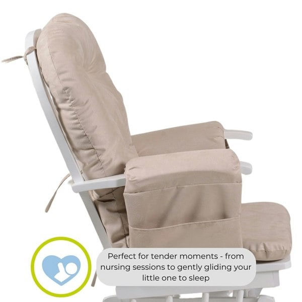 Haywood nursing chair - White