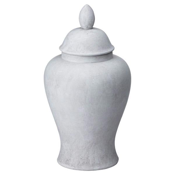 Hill Interiors Darcy Stone Effect Ginger Jar - Stone - 