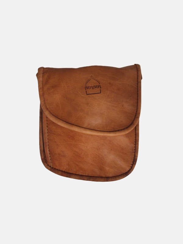 Berber Leather The Kenitra Travel Pouch in Tan