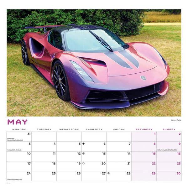 Dream Cars Calendar 2027, Wall Calendars, Month To View, Transport, Gift