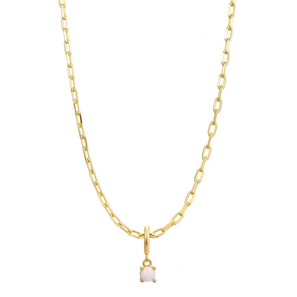 Gold Trip October Birthstone Necklace