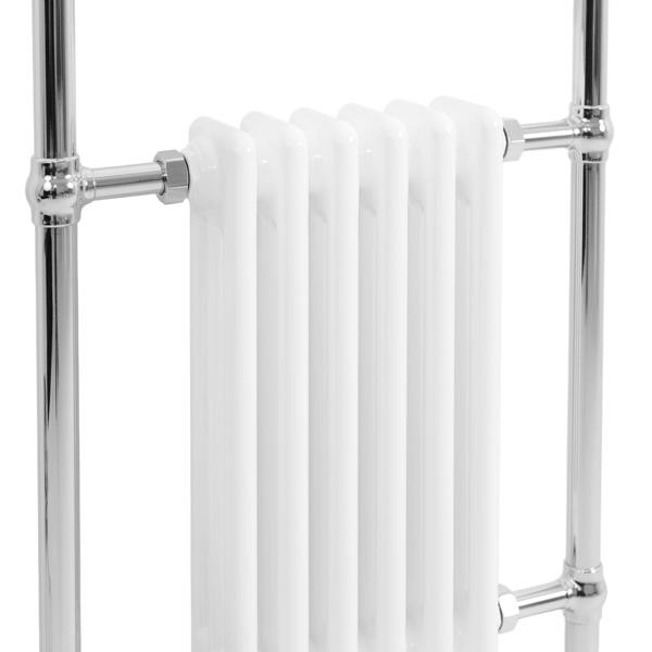 Monstershop Traditional Heated Towel Rail Radiator – 950mm x 570mm  – White