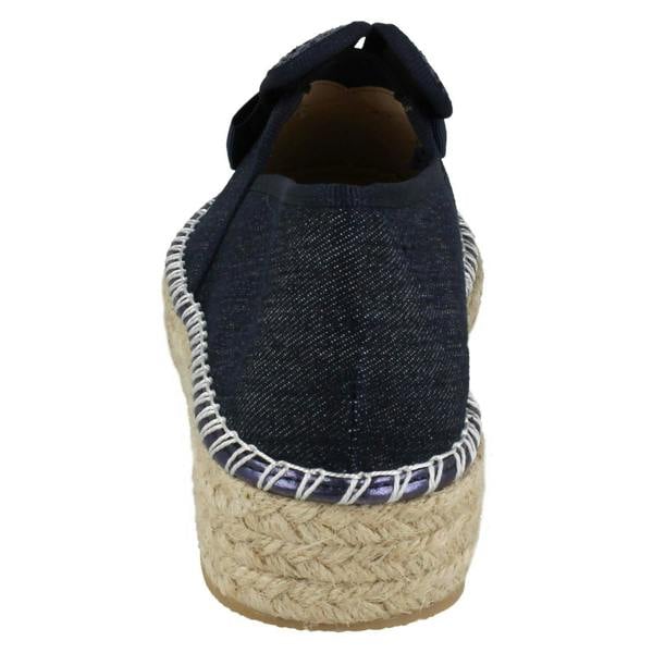 Spot On Ladies Spot On Bunny Ears Canvas Shoes F9982