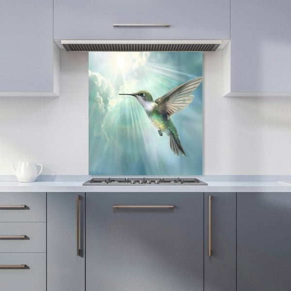 Warren Reed - Designer Hummingbird In A Beautiful Sky Kitchen Splashback