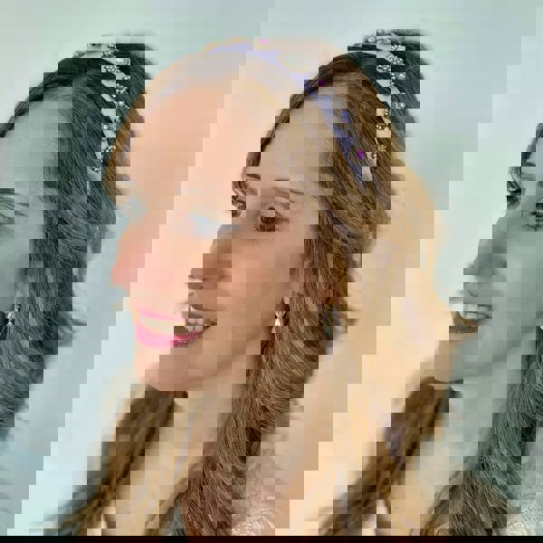 Lilac Headband Lilac Hair Band Thin Hair Band with Pearls and Jewels Wedding Guest