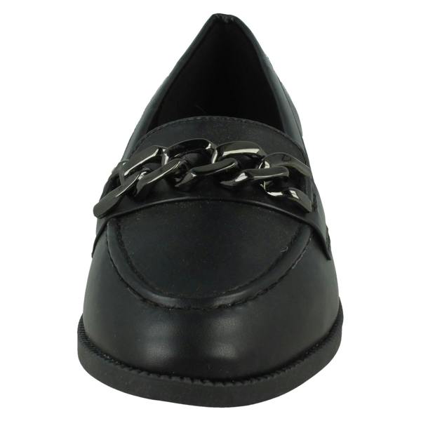 Spot On Ladies Spot On Smart Slip On Loafers F80545