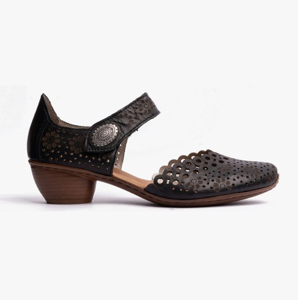 Rieker 43753-00 Womens Shoes - Black