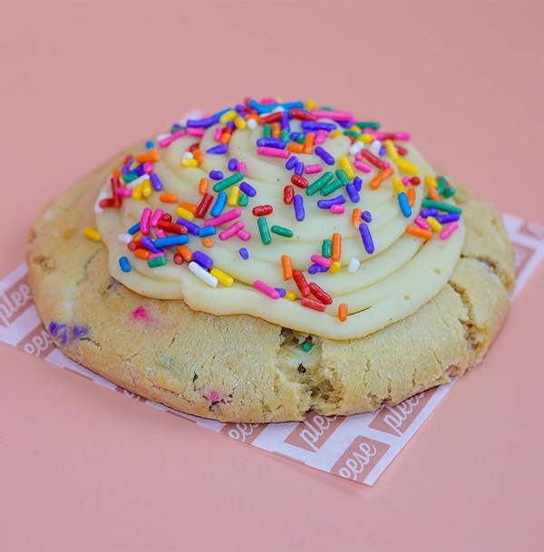 Pleese Birthday Cake Cookie