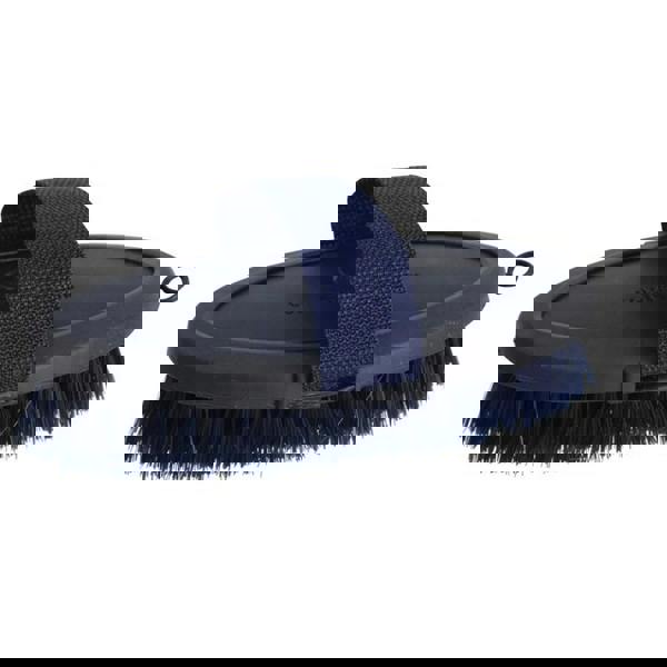 Coldstream Faux Leather Horse Body Brush - Blue/Navy - 