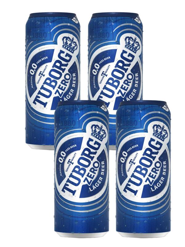 Tuborg Alcohol Free Lager 4x500ml