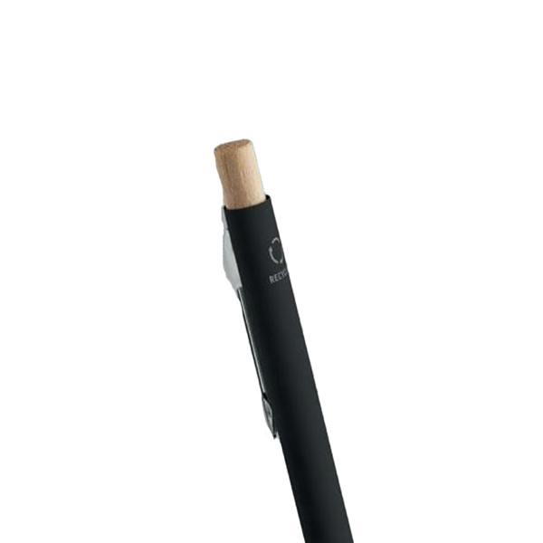 MidOcean Bergamo Recycled Aluminium Ballpoint Pen - Black - 