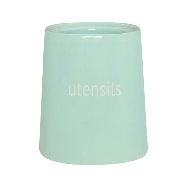 Fletcher Blue Ceramic Utensil Holder