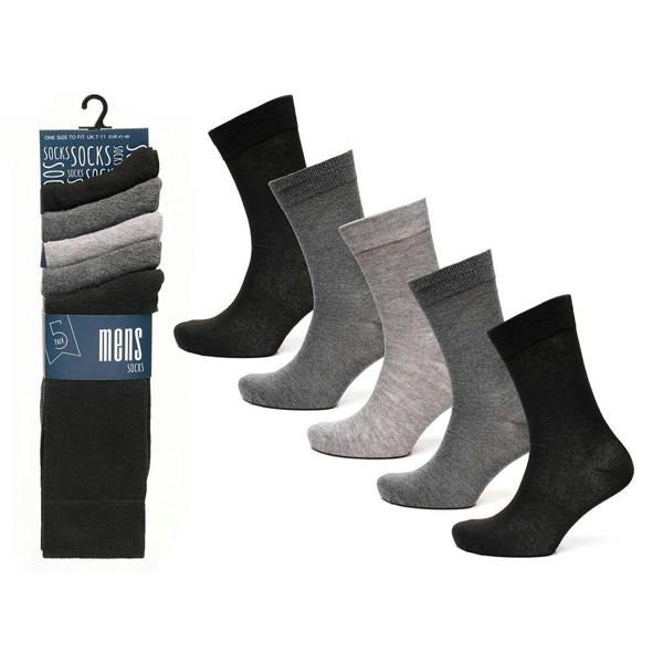 RJM Mens RJM Pack of 5 Suit Socks SK1062