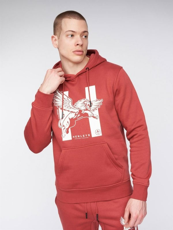 Henleys Curveball Hoodie - Deep Red