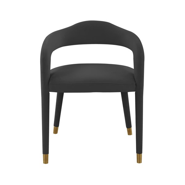 Furniture Edit Lucia Black Velvet Dining Chair