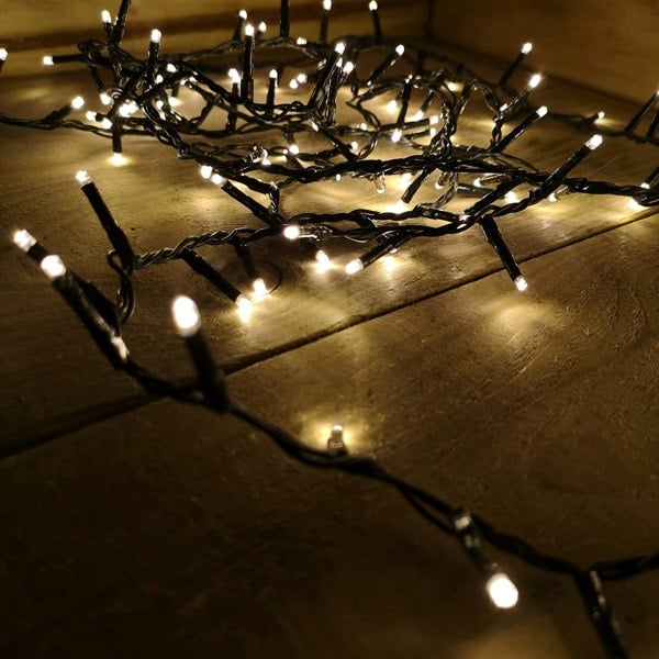 Samuel Alexander 500 LED 12.5m Indoor Outdoor Christmas Multi Function Mains Operated String Lights with Timer in Warm White