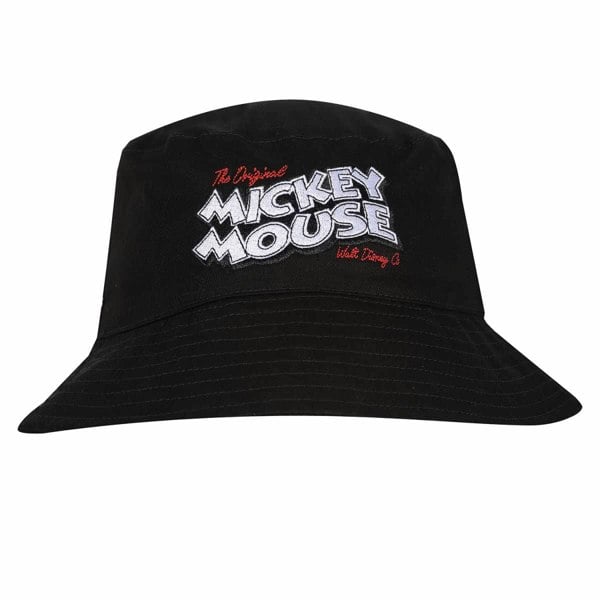 Disney Mickey Mouse Logo Bucket Hat - Black