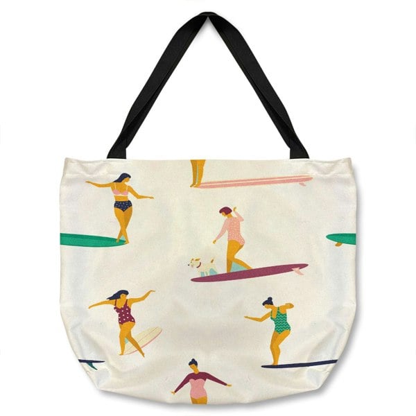 Benjamin Tate Design Female Surfers Tote bag