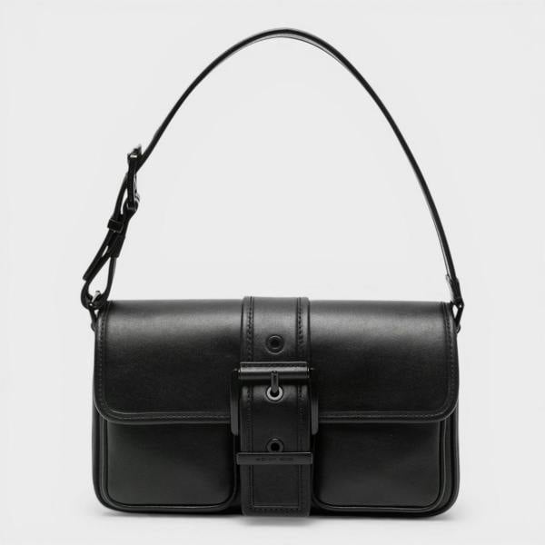 Michael Kors Colby Buckle Flap Bag Black