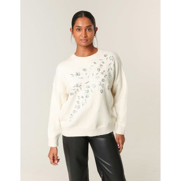 Blue Vanilla Sparkling Sequins Jumper