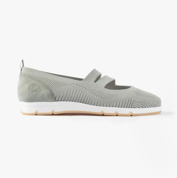 Rieker L3053-52 Womens Shoes - Green