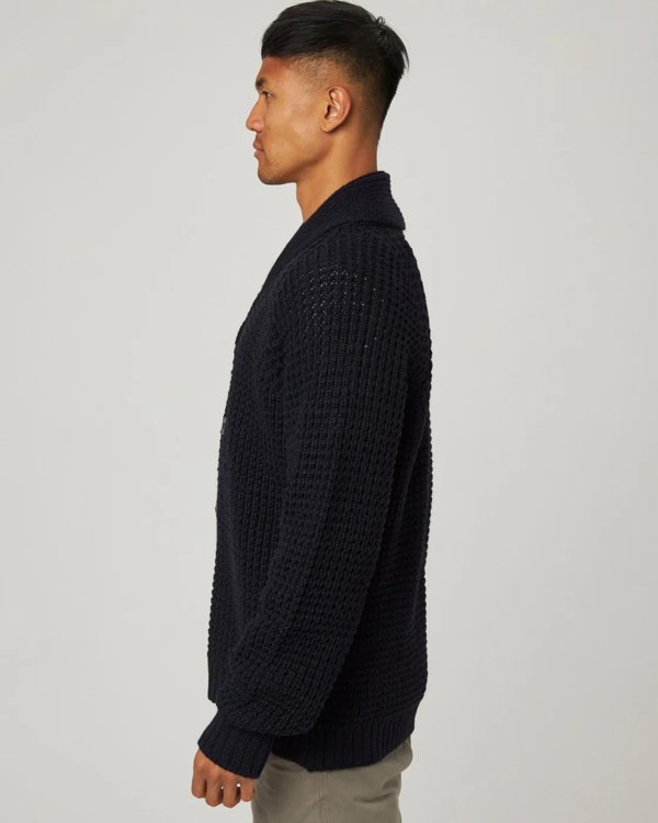 Peregrine  Waffle Shawl Cardigan
