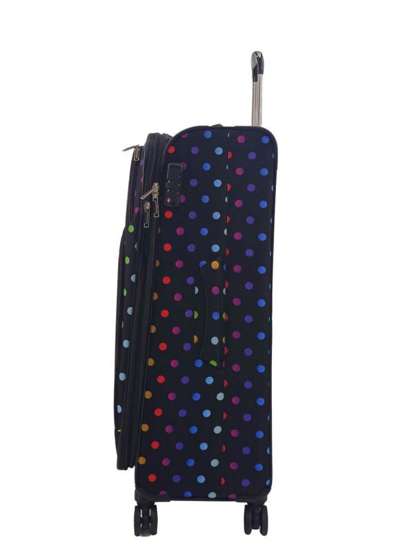 Eagle Luggage Lightweight Print Suitcases 8 Wheel Luggage Travel Soft Bags Set