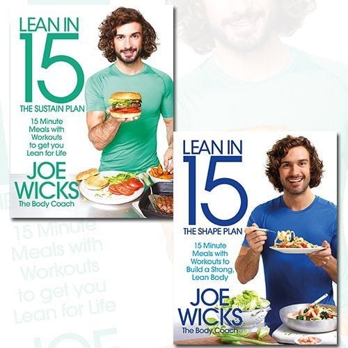 Macmillan Lean in 15 Collection Joe Wicks 2 Books Set (The Sustain Plan, The Shape Plan)