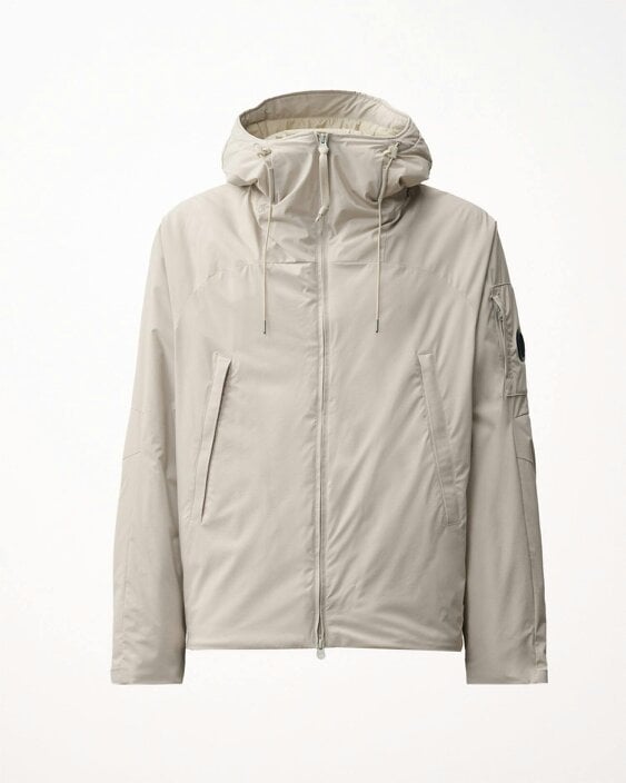 C.P. Company Pro-Tek Primaloft® Silver Hooded Mens Jacket - Silver Birch 120
