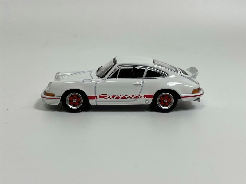 Mini GT Porsche 911 Carrera RS 2.7 Grand Prix White With Red Livery RHD 1:64 Mini GT MGT00612R