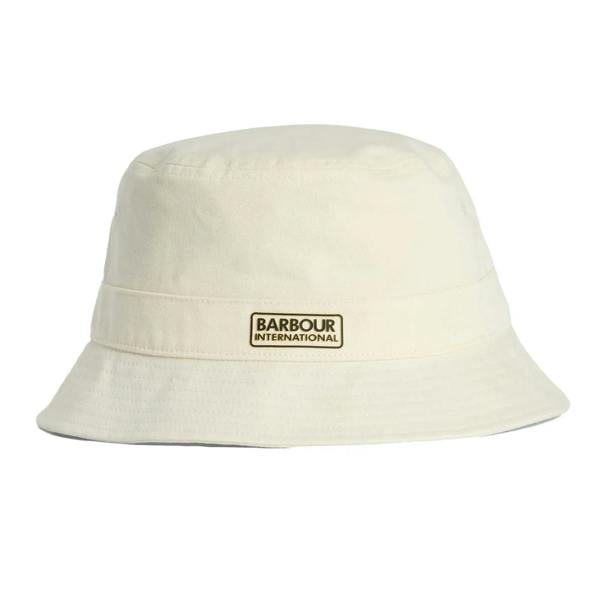 Barbour International Norton Drill Bucket Hat Whisper White