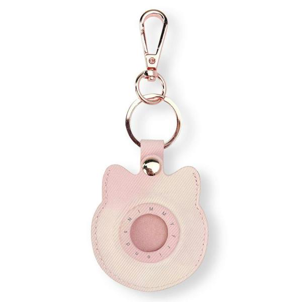 Nimmy Friends Nimmy Big Eye Cute Pet Ragdoll Cat Face Airtag Keychain Pink - N-XDY-YSK-07-D