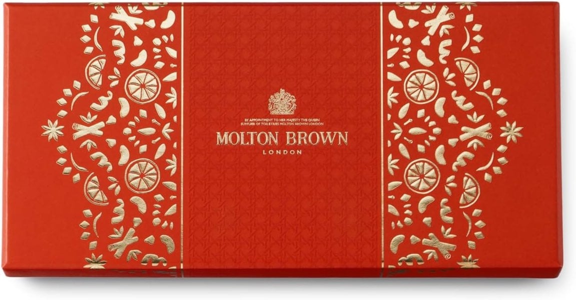 Molton Brown 3pc Festive Bath & Shower Gel Bauble Gift Set - 75ml Each Bottle