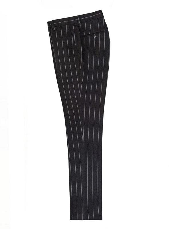 Charcoal Stripe Trousers