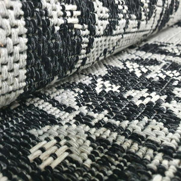 Cotton Rug Runner Grey Black Oriental Rug 100% Natural Large Small Flatweave Washable Carpet Living Room Bedroom Mat
