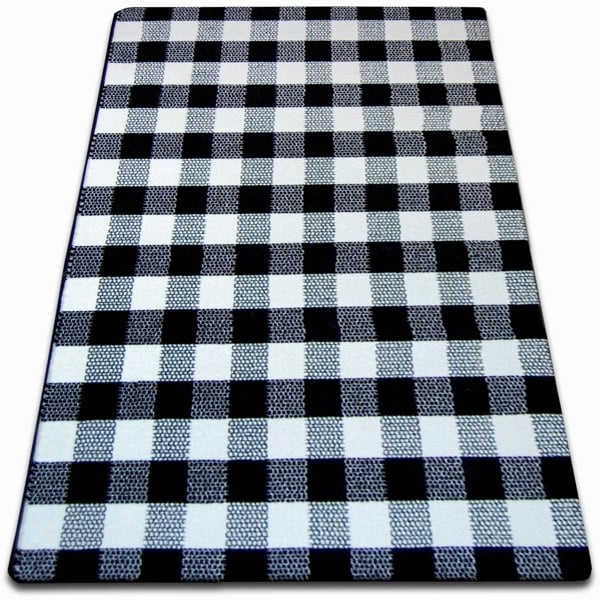 RugsX Sketch Rug - Black & White Gingham