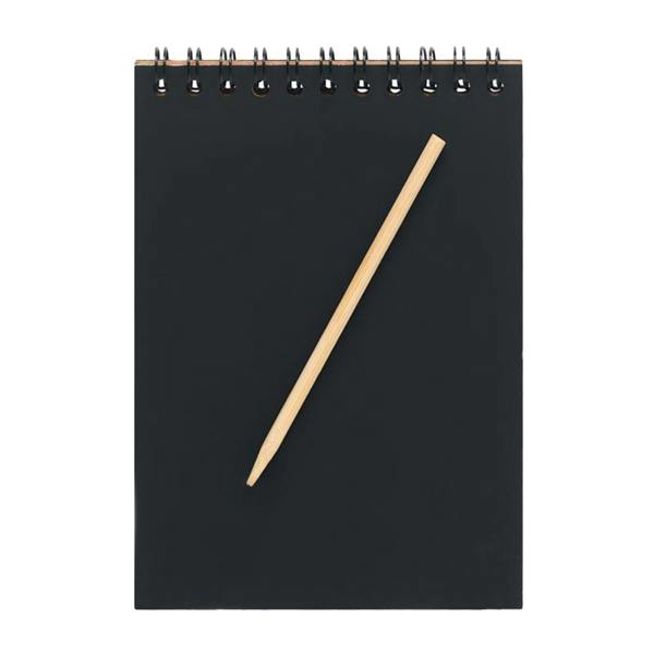 MidOcean Black Paper Notebook - Wood - 