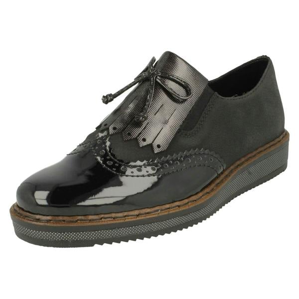 Rieker Ladies Rieker Loafer Inspired Shoes N0372