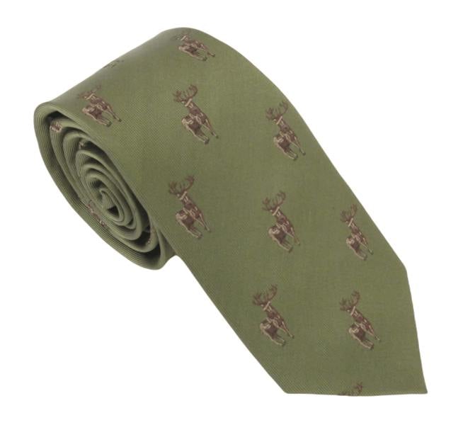 Standing Stag Country Silk Neck-Tie by Van Buck – Premium Men's Patterned Shirt by Claudio Lugli | Bold Design, Tailored Fit, Best Printed Shirts