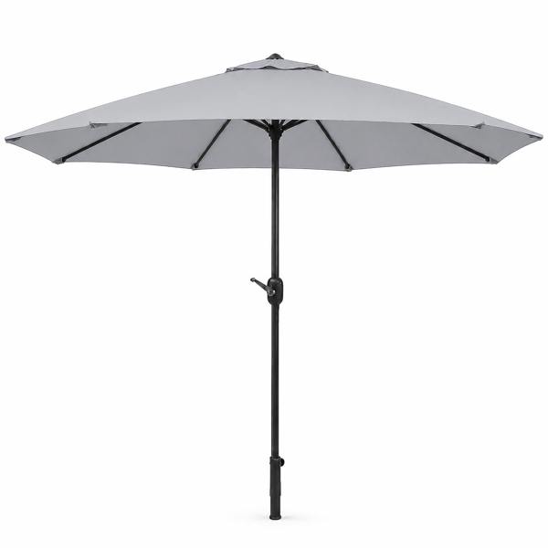 The Garden Marketplace 2.7M Wide Garden Parasol Tilt and Crank