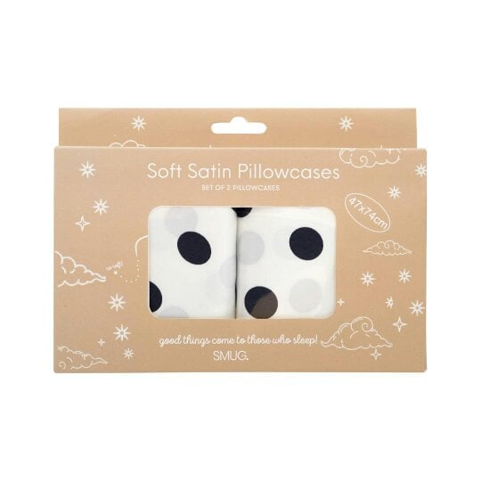 Soft Satin Pillowcase Set, Pin-Up Polka Dot