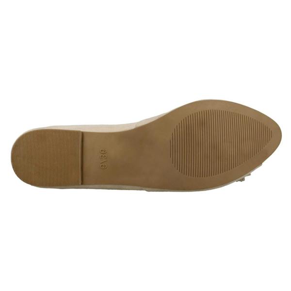 Spot On Ladies Spot On Peep Toe Ballerinas