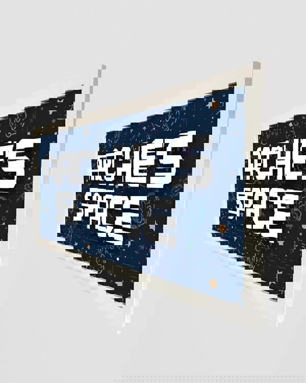 Personalised Space Wall Art for Kids - Framed Print with Name