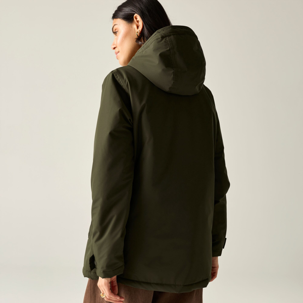 Regatta Womens/Ladies Orla Kiely Insulated Waterproof Jacket - Brown Shadow/Eccentric Purple